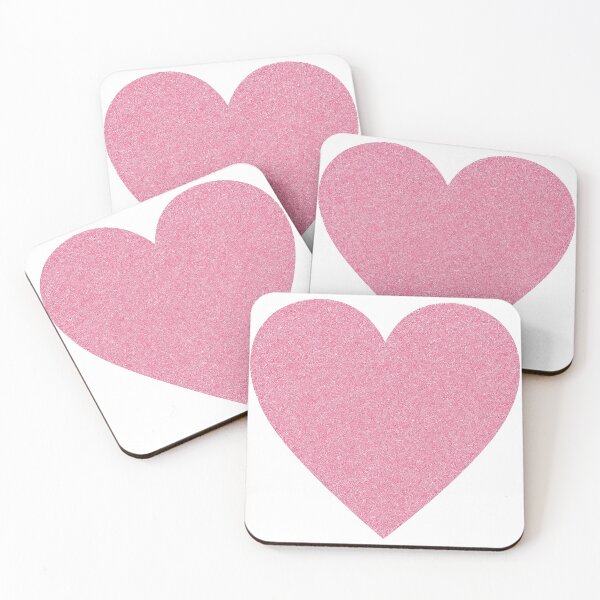 Item preview, Pink Glitter Heart Romantic Design designed and sold by ArtfulWeave.