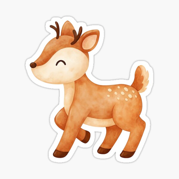 Item preview, Cute Baby Deer Watercolor Woodland Design designed and sold by ArtfulWeave.