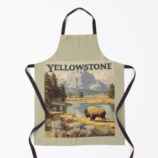 Item preview, A Vintage Illustration of Yellowstone National Park - US designed and sold by GoodOldVintage.