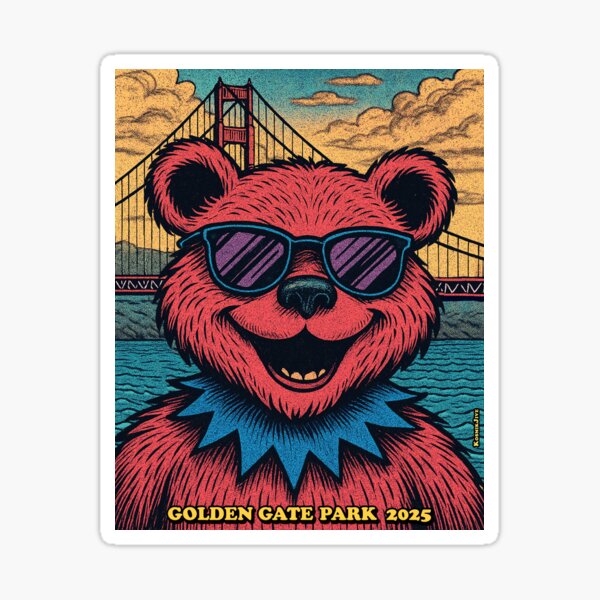 Item preview, Dancing Bear at Golden Gate designed and sold by kosmikjive.
