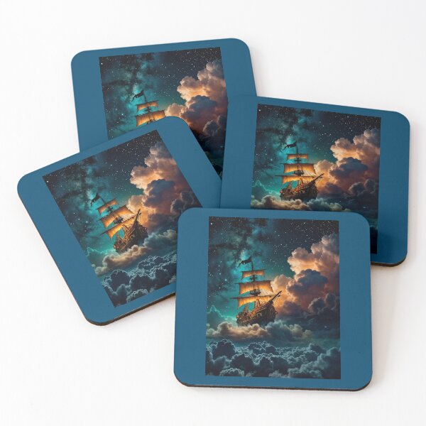Item preview, Sailing clouds pirate ship designed and sold by TerradVents.