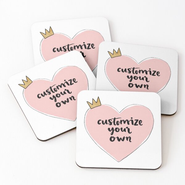 Item preview, Pink Heart with Crown and Customize Your Own Text designed and sold by olenapetol.