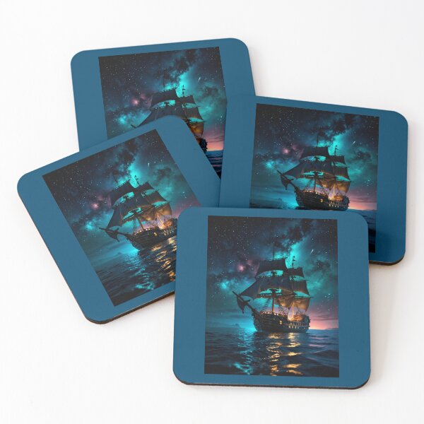 Item preview, Space sailing pirate ship designed and sold by TerradVents.