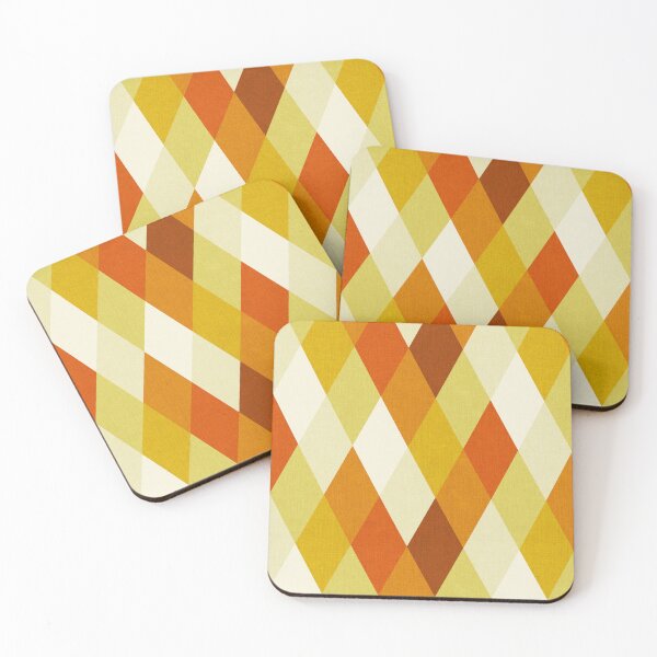 Item preview, Harlequin Diamonds in Warm Yellow Oranges designed and sold by Megan Corwin.