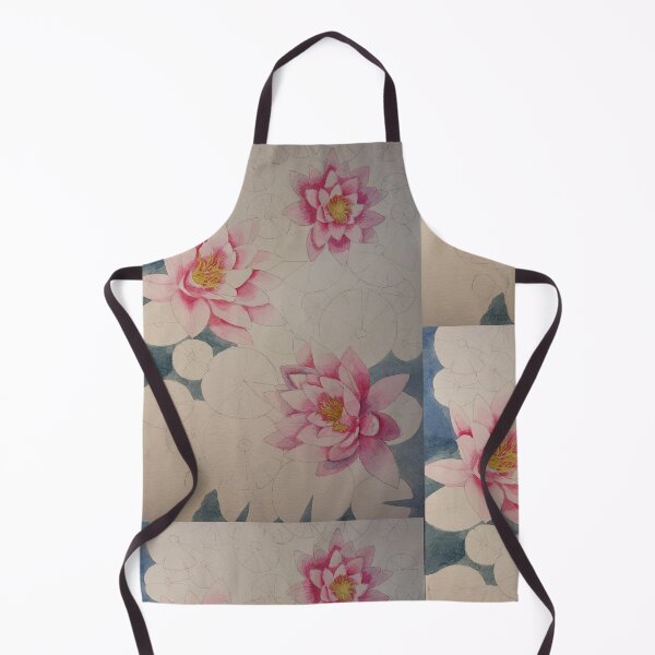 Item preview, Pink watercolour waterlilies (unfinished) designed and sold by esvb.