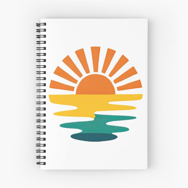 Item preview, Retro Sunset Beach Minimalist Design designed and sold by ArtfulWeave.