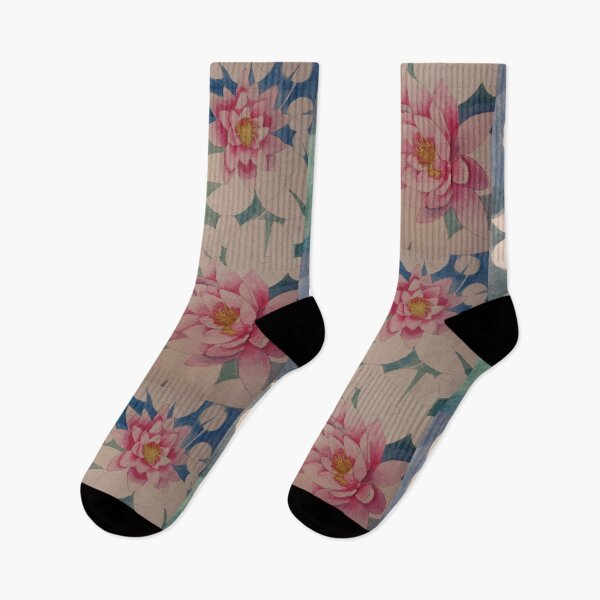 Item preview, Pink watercolour waterlilies (incomplete) designed and sold by esvb.