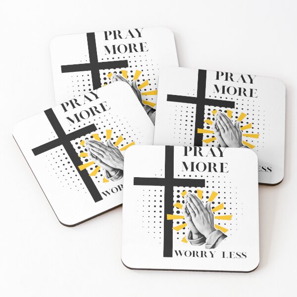 Item preview, Pray More, Worry Less designed and sold by tee-rebel-art.