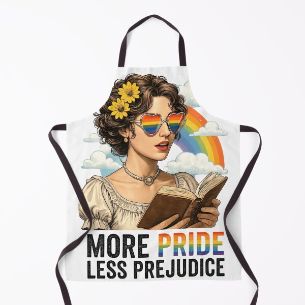 Item preview, More Pride Less Prejudice - LGBTQ+ Book Lover Pride Rainbow Vintage Art designed and sold by AbdS07.