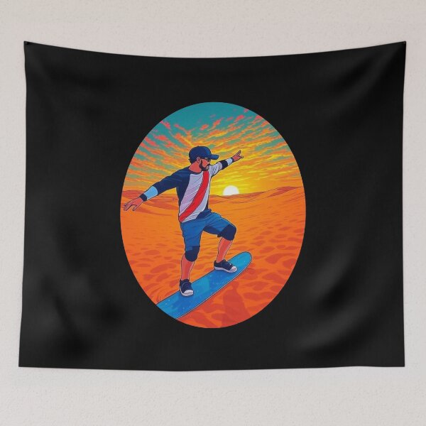 Item preview, Sunset Rider – Dubai Desert Vibes designed and sold by ToxiPixArt.Studio.