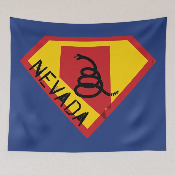 Item preview, NEVADAN SHIELD - Freedom Is The Superpower - Modern Gadsden Snake Flag - Dont Tread On Me SUPERHERO NEVADA spellout design designed and sold by pelagio.