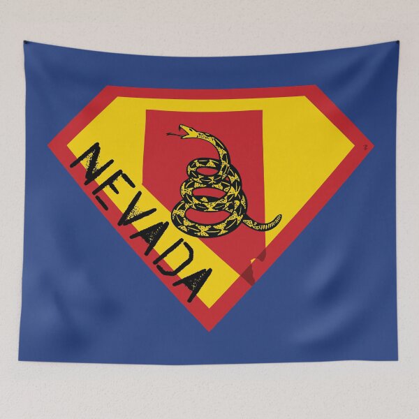 Item preview, NEVADAN  SHIELD - Freedom Is The Superpower -  Gadsden Snake Flag - Dont Tread On Me SUPERHERO NEVADA spellout design designed and sold by pelagio.