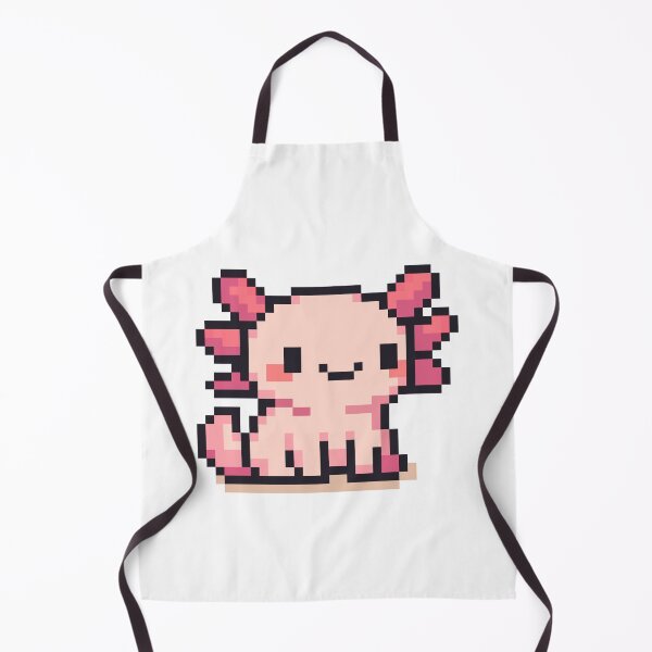 Item preview, Tiny Pixel Axolotl – Pink Standing Cutie designed and sold by retro_pixel.