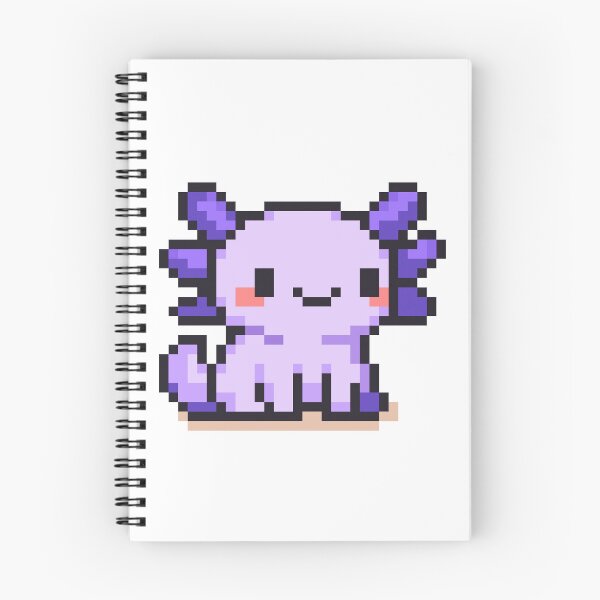 Item preview, Tiny Pixel Axolotl – Lavender Standing Cutie designed and sold by retro_pixel.