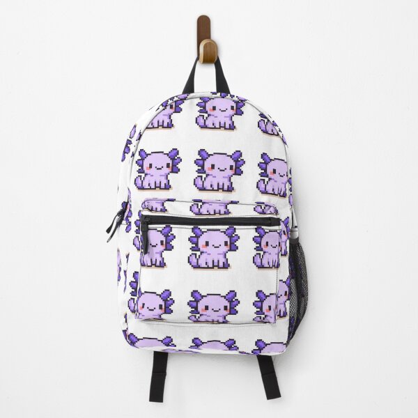 Item preview, Tiny Pixel Axolotl – Lavender Standing Cutie designed and sold by retro_pixel.
