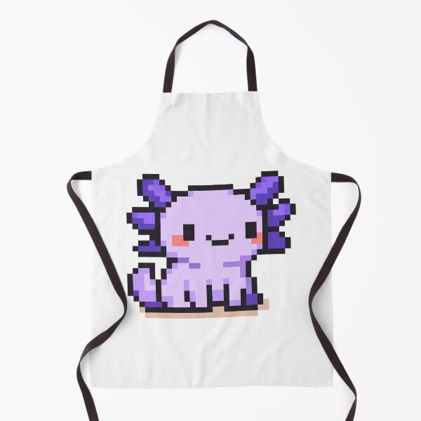 Item preview, Tiny Pixel Axolotl – Lavender Standing Cutie designed and sold by retro_pixel.