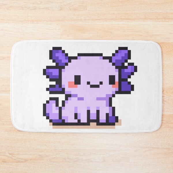 Item preview, Tiny Pixel Axolotl – Lavender Standing Cutie designed and sold by retro_pixel.