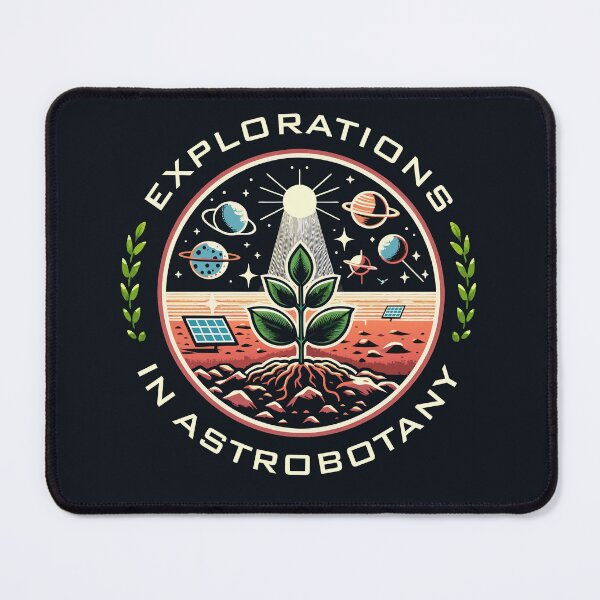 Item preview, Explorations in Astrobotany Space Science Emblem Design designed and sold by opalskystudio.
