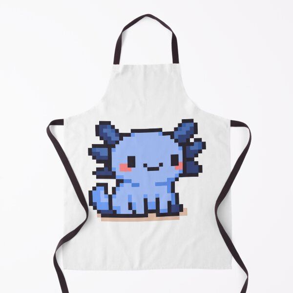 Item preview, Tiny Pixel Axolotl – Blueberry Standing Cutie designed and sold by retro_pixel.