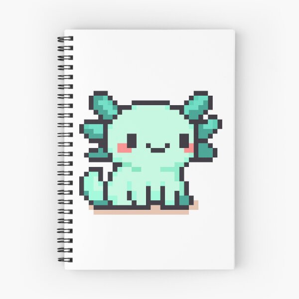Item preview, Tiny Pixel Axolotl – Minty Standing Cutie designed and sold by retro_pixel.