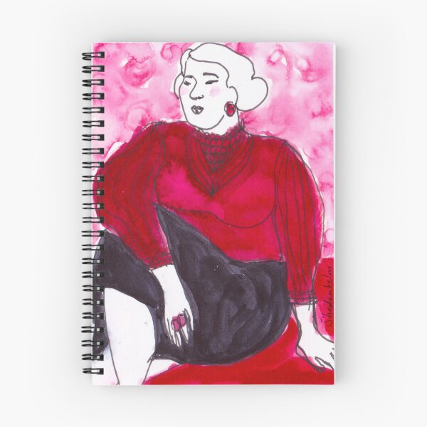 Item preview, Seated Woman In Red Silk Blouse and Ruby Rings designed and sold by KShedenhelm.