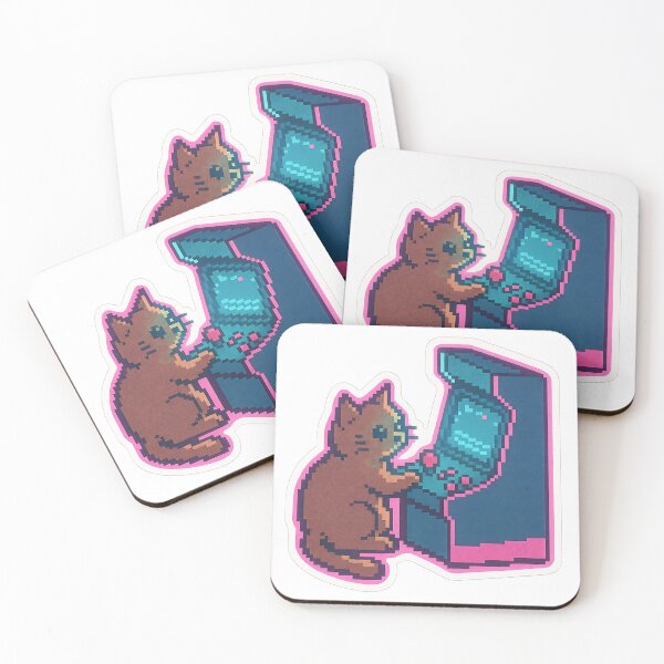 Item preview, Retro Cat Arcade designed and sold by Throwback Trends.