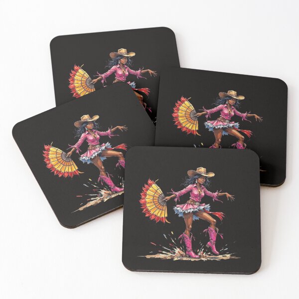 Item preview, Cowgirl Queen – Bold Western Pin-Up with Parasol & Pink Boots designed and sold by WHDProduction45.