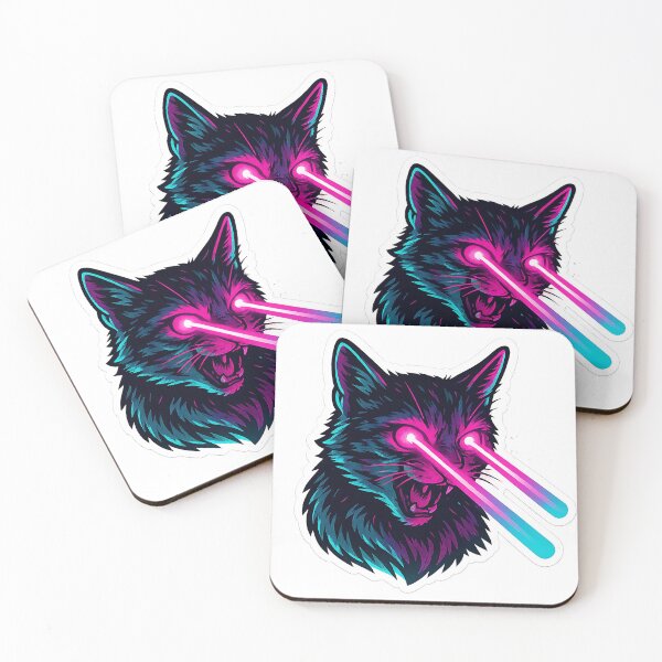 Item preview, Laser Eyes Cat designed and sold by Throwback Trends.