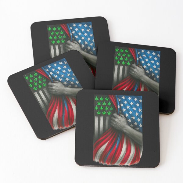 Item preview, Weed American Flag 4th Of July Funny Weed Lover Patriotic  designed and sold by Juan Pedro Matta.