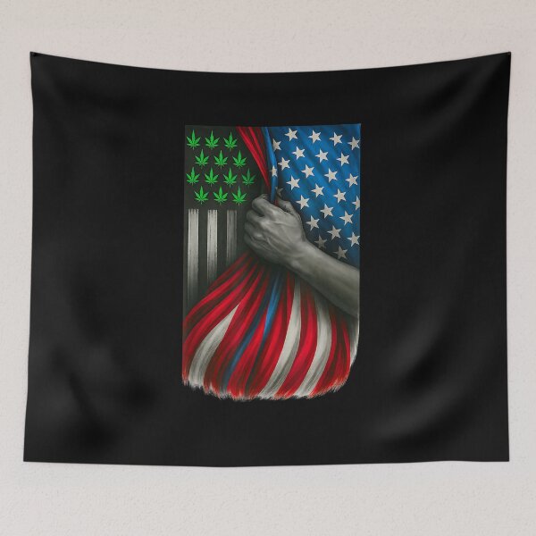 Item preview, Weed American Flag 4th Of July Funny Weed Lover Patriotic  designed and sold by Juan Pedro Matta.