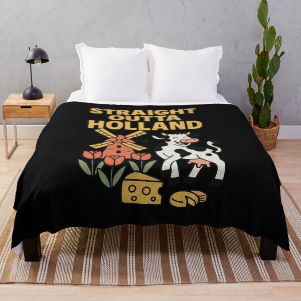 Item preview, Straight Outta Holland, Funny Dutch Souvenir Design designed and sold by Windmill Wildflowers.