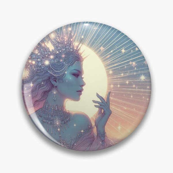 Item preview, Beautiful Fantasy Queen in Sun - Pastel Illustration designed and sold by AD-Digital-Art.