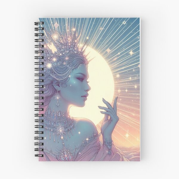 Item preview, Beautiful Fantasy Queen in Sun - Pastel Illustration designed and sold by AD-Digital-Art.