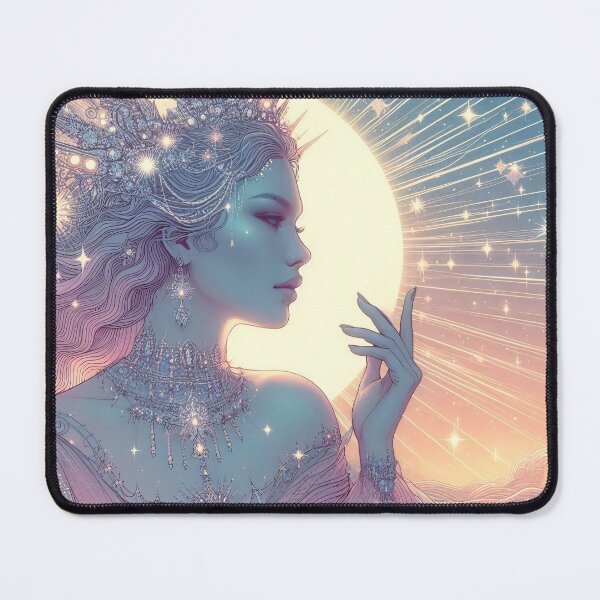 Item preview, Beautiful Fantasy Queen in Sun - Pastel Illustration designed and sold by AD-Digital-Art.