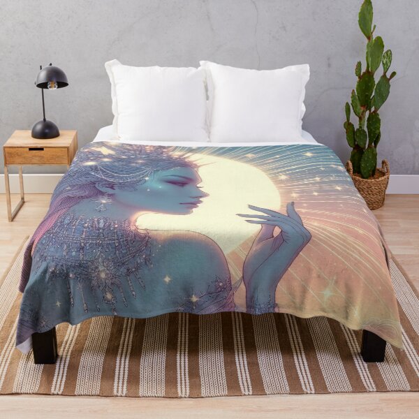 Item preview, Beautiful Fantasy Queen in Sun - Pastel Illustration designed and sold by AD-Digital-Art.