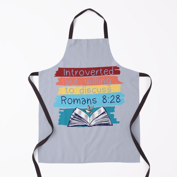Item preview, Introverted but willing to discuss Romans 8:28 Christian designed and sold by EdifiedExpressions.