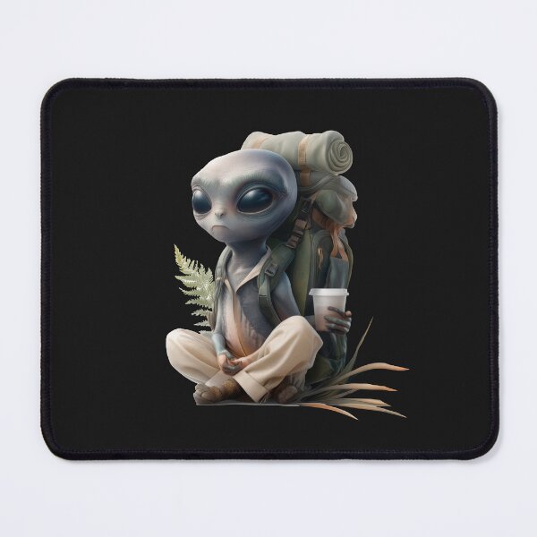 Item preview, Stylized Alien Character Resting Outdoors designed and sold by CreativeLarysa.