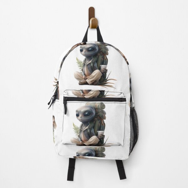 Item preview, Stylized Alien Character Resting Outdoors designed and sold by CreativeLarysa.