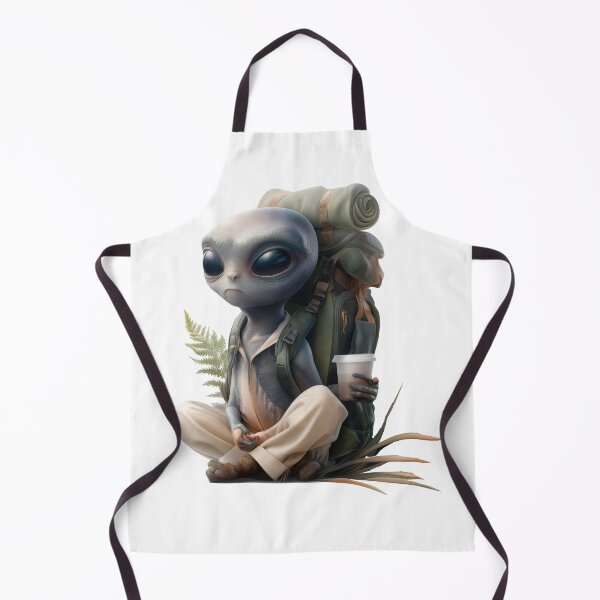 Item preview, Stylized Alien Character Resting Outdoors designed and sold by CreativeLarysa.