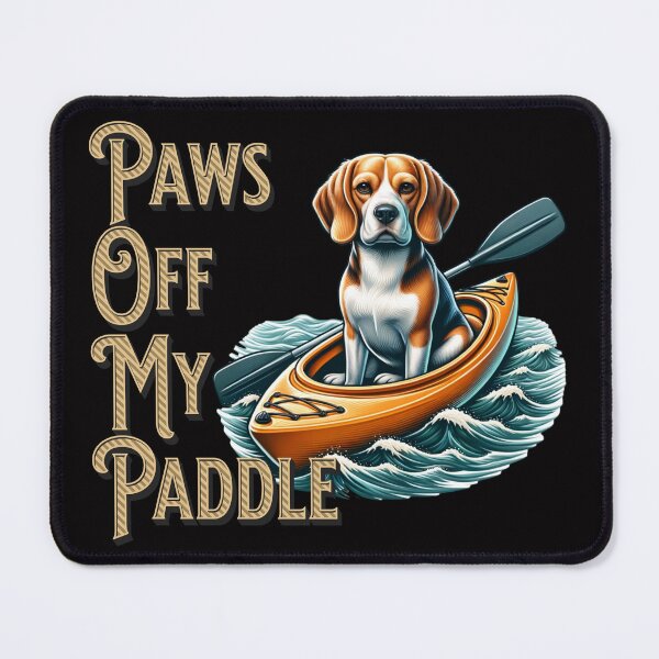 Item preview, Funny Kayak Dog Unisex Tee, Paddle Enthusiast Gift, Outdoor Adventure Shirt, Kayak Lover Top, Dog Paw Design Shirt, Kayaking Fan Gift designed and sold by Orens POD.