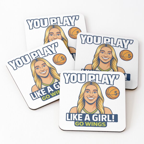 Item preview, Paige Bueckers You Play Like A Girl Sticker designed and sold by CoachEkong.