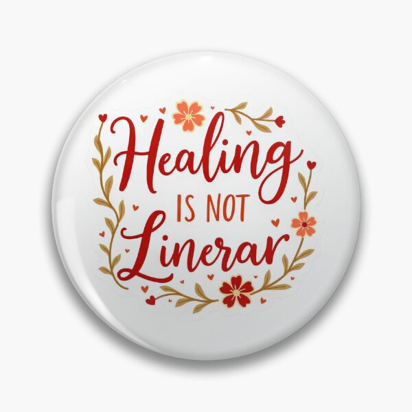 Item preview, Healing Is Not Linear Sticker – Encouragement for Mental Health & Growth designed and sold by Pixel  Playground.