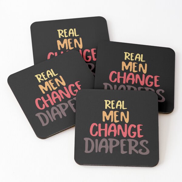Item preview, Real Men Change Diapers, Funny Father's Day Dad Joke designed and sold by celcino-studio.
