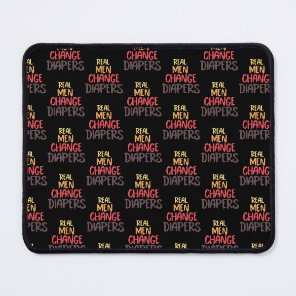 Item preview, Real Men Change Diapers, Funny Father's Day Dad Joke designed and sold by celcino-studio.