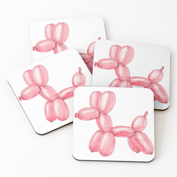 Item preview, Watercolor Balloon Dog Pink designed and sold by lea-lani.