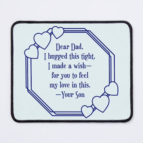 Item preview, Poem from Son to Dad - I hugged this designed and sold by EmeraldeaArt.