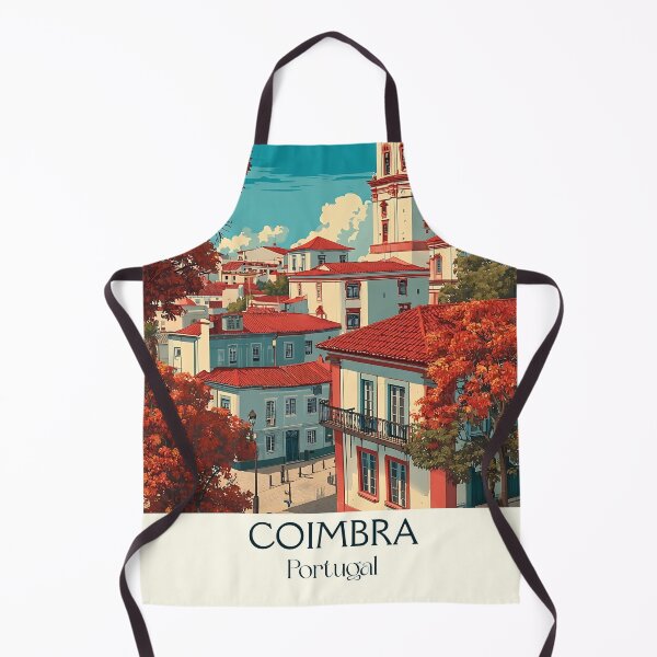 Item preview, Coimbra Portugal University City Poster - Historic Hillside Academic Town Travel Art designed and sold by TuncGK.