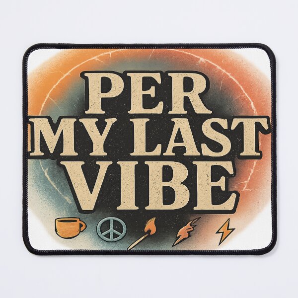 Item preview, Per My Last Vibe – Retro Aura Burnout Shirt designed and sold by POD DYNASTY | Original Print On Demand T-Shirt Graphics.