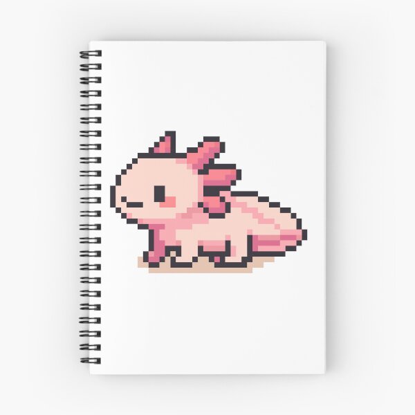 Item preview, Tiny Pixel Axolotl – Pink Curious Crawler designed and sold by retro_pixel.