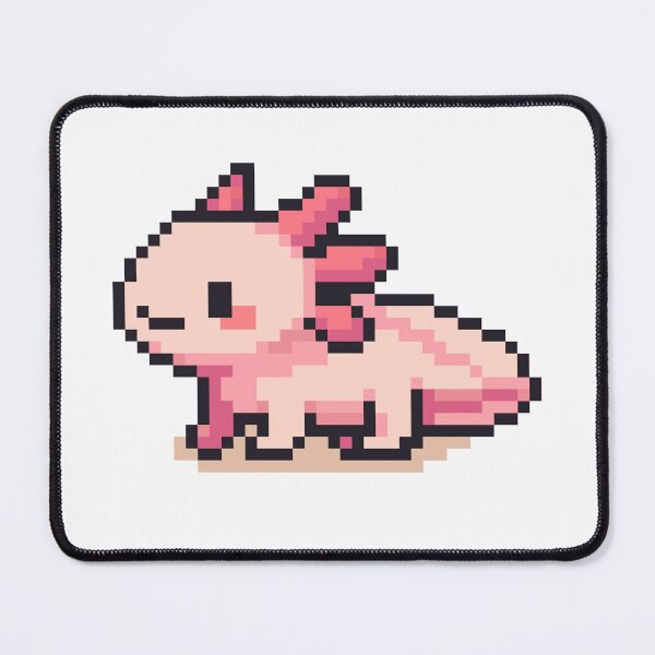 Item preview, Tiny Pixel Axolotl – Pink Curious Crawler designed and sold by retro_pixel.